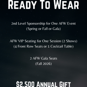 Ready To Wear Sponsorship