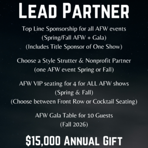Lead Partner Sponsorship
