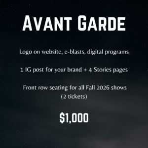 Avant Garde - Fall 2026