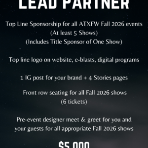 Lead Partner - Fall 2026