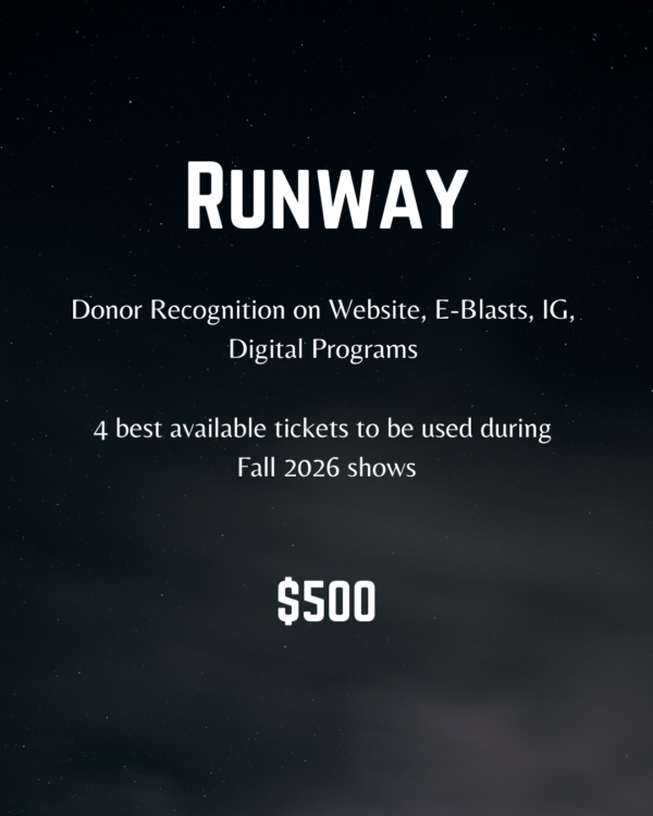 Runway Donor - Fall 2026